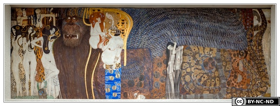 Vienne Palais-de-la-secession Gustav-Klimt-Frise-Beethoven DSC 6067-73