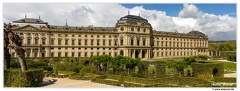 Würzburg Chateau&amp;jardins Panorama Encadre