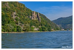 Bingen-Bacharach-en-bateau Burg-Rheinstein Clemenskapelle Burg-Reichenstein DSC7407