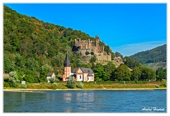 Bingen-Bacharach-en-bateau Clemenskapelle Burg-Reichenstein DSC7424