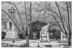 Saint-Remy-de-Provence Les-Antiques DSC 9585 N&amp;B