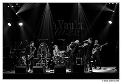 Fabrice-Theuillon&Edward-Perraud&Thomas-de-Pourquery&Fabrice-Martinez&Frederick-Galiay DSC 0490 N&B