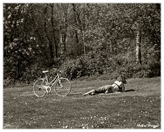 Bronzage-et-bicyclette DSC 6084 N&amp;B 5x4