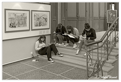 Bruxelles Centre-belge-de-la-Bande-dessinee On-dessine DSC 3352 N&amp;B