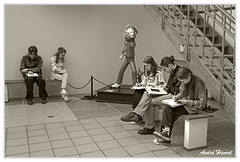 Bruxelles Centre-belge-de-la-Bande-dessinee On-dessine DSC 3357 N&amp;B