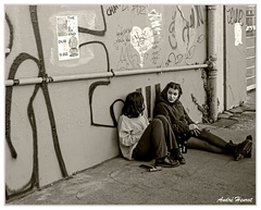 Lyon Photos-de-rue Coin-tranquille DSC 8898 N&amp;B 5x4