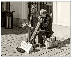 Bratislava Musicien DSC 5103 N&amp;B 5x4