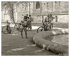Selfie Speyer Cathedrale DSC 6433 N&amp;B 5x4