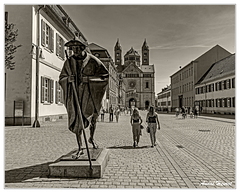 Speyer Cathedrale DSC 6466 N&amp;B 5x4
