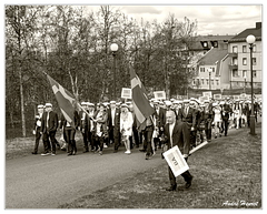 Kiruna Cortege-Department-of-Space-Science DSC 5349 N&amp;B 5x4