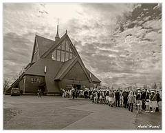 Kiruna Eglise Cortege-Department-of-Space-Science DSC 5356 N&amp;B 5x4